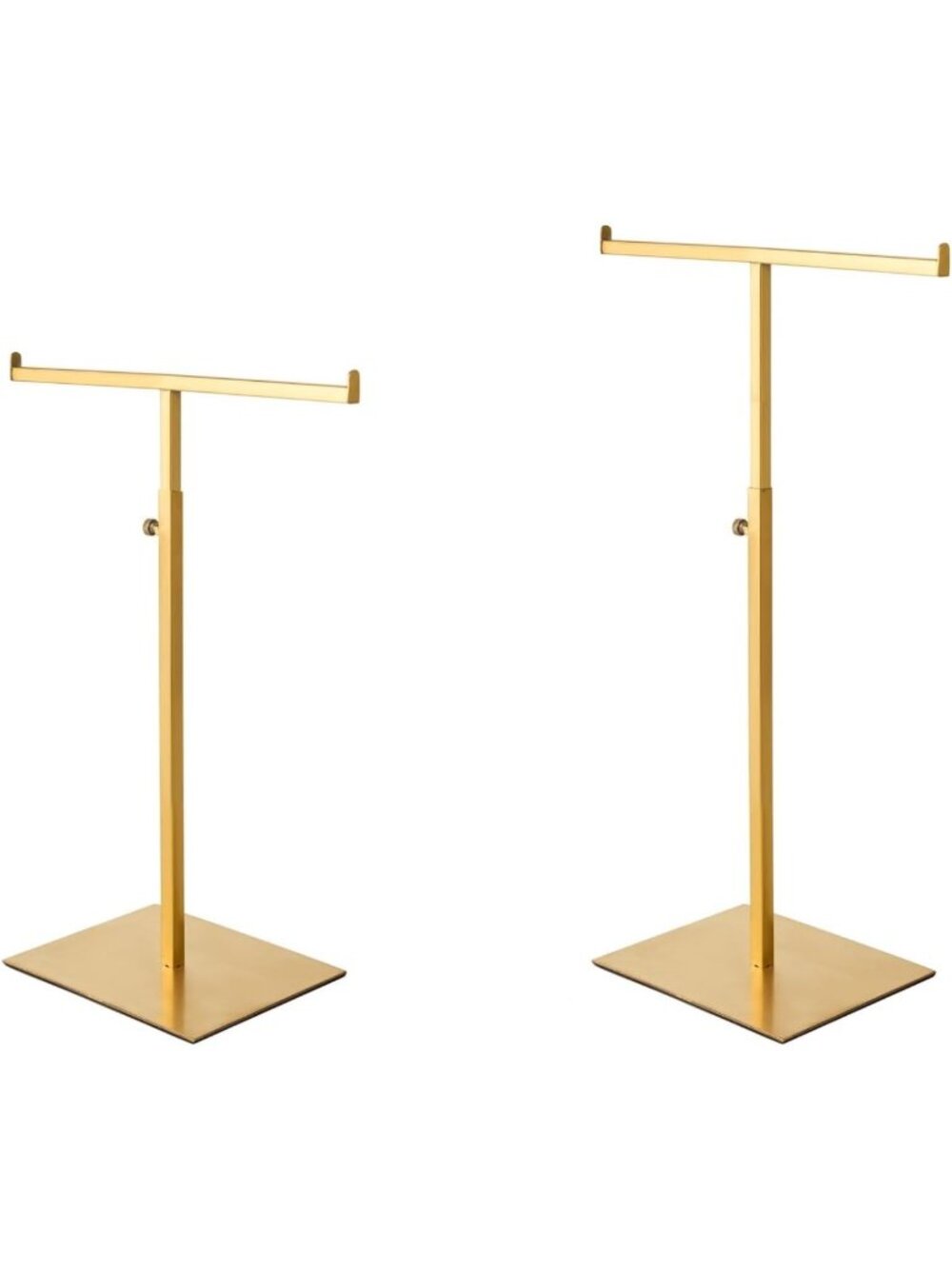 Stylish Stainless Steel Purse Display Stand Set of 2 - Jewelry Organizer Tower